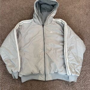Vintage Adidas Bomber Jacket Size Medium Reversible